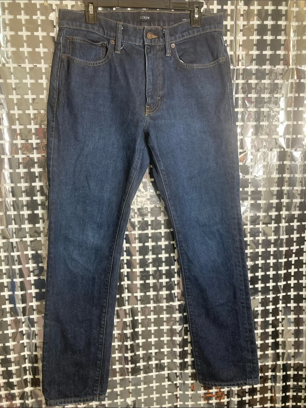 J. Crew Women's Straight-Leg Dark Indigo Jeans